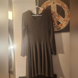 Lulu's XL Olive Long Sleeve Dress